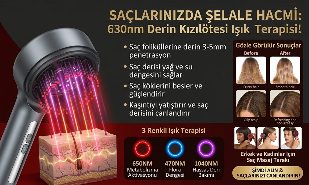Lazer Terapi Saç Büyüme Tarağı
